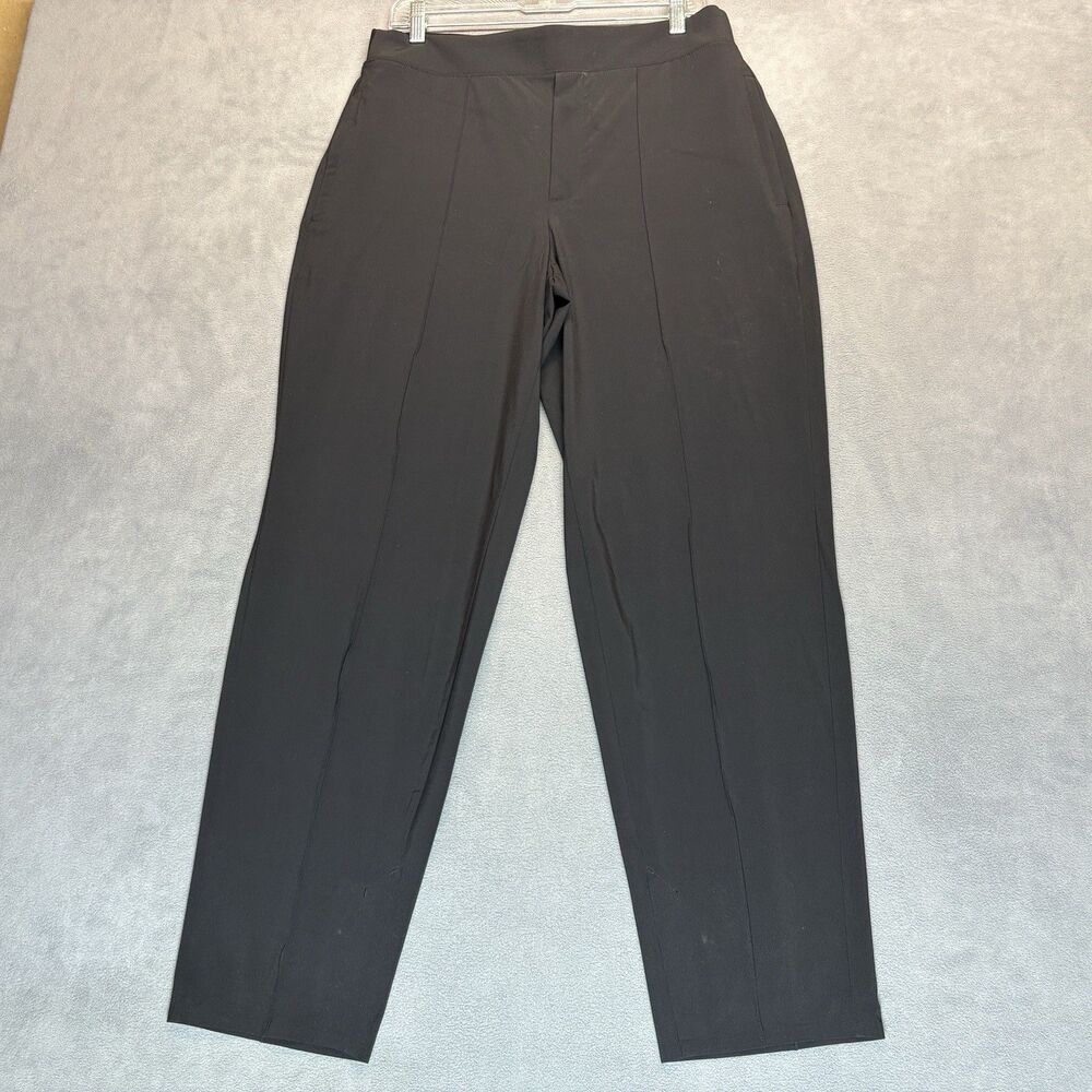 Athleta Size 12 Black Slim Ankle Pants Stretch Athleisure Pockets‎ Lightweight
